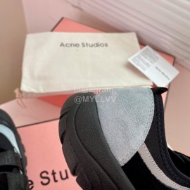 Acne Studios Webbing Velcro Casual Shoes For Women Black