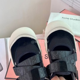 Acne Studios Webbing Velcro Casual Shoes Black For Women 
