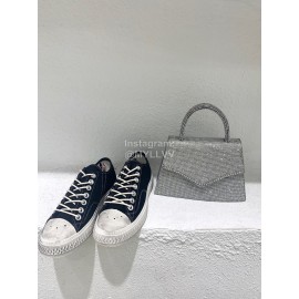 Acne Studios Fashion Casual Canvas Shoes For Women Black