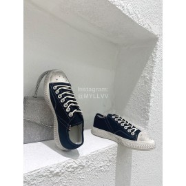 Acne Studios Fashion Casual Canvas Shoes For Women Black
