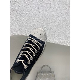 Acne Studios Fashion Casual Canvas Shoes For Women Black