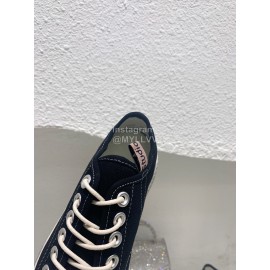 Acne Studios Fashion Casual Canvas Shoes For Women Black