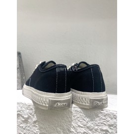 Acne Studios Fashion Casual Canvas Shoes For Women Black