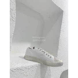 Acne Studios Fashion Casual Canvas Shoes For Women White