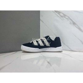 Adidas Team Court Lace Up Casual Black Sneakers 