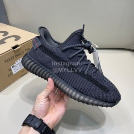 Adidas Yeezy Boost Fashion Lace Up Sneakers For Men Black