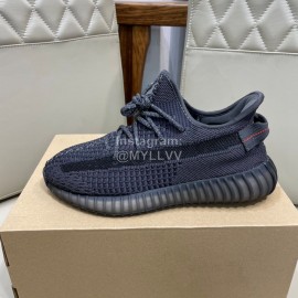Adidas Yeezy Boost Fashion Lace Up Sneakers For Men Black
