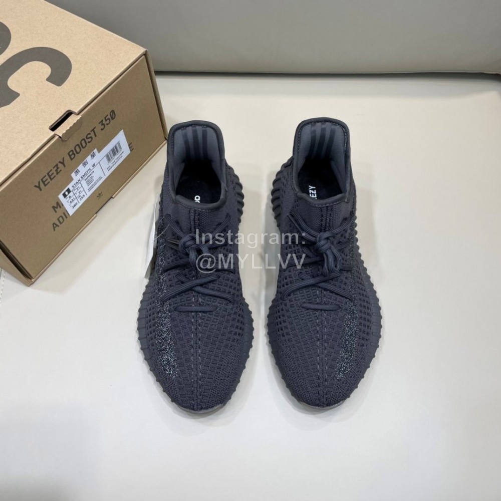 Adidas Yeezy Boost Fashion Lace Up Black Sneakers For Men