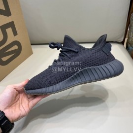 Adidas Yeezy Boost Fashion Lace Up Black Sneakers For Men