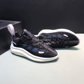 Adidas Summer Leather Mesh Sneakers For Men And Women Black