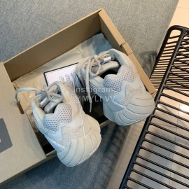 Adidas New Mesh Thick Soles Casual Sneakers For Men And Women White