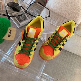 Adidas Fashion Shell Head Casual Shoes For Men And Women Yellow