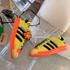 Adidas Fashion Shell Head Casual Shoes For Men And Women Yellow