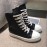 Adidas Soft Leather High Top Casual Shoes For Men And Women Black