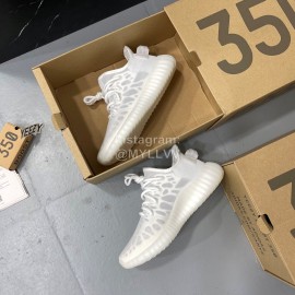 Adidas Yeezy Boost 350 V2 Mono Ice Casual Sneakers For Men And Women White