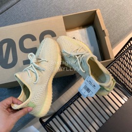 Adidas Yeezy Boost 350 V3 White Reflective Primeknit Sneakers Beige