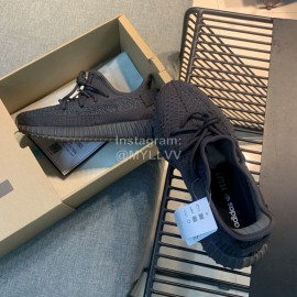 Adidas Yeezy Boost 350 V3 White Reflective Primeknit Sneakers Black