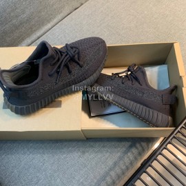 Adidas Yeezy Boost 350 V3 White Reflective Primeknit Sneakers Black