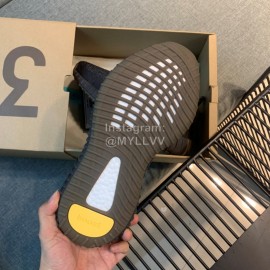 Adidas Yeezy Boost 350 V3 White Reflective Primeknit Sneakers Black