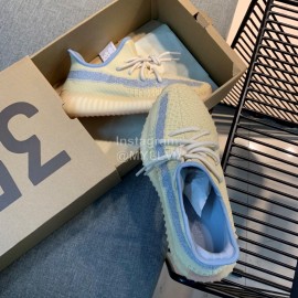 Adidas Yeezy Boost 350 V3 White Reflective Primeknit Sneakers Yellow