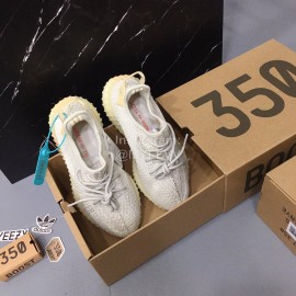 Adidas Yeezy Boost 350 V2 Lace Up Sneakers For Men And Women White