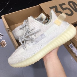 Adidas Yeezy Boost 350 V2 Lace Up Sneakers For Men And Women White