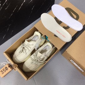 Adidas Yeezy Boost 350 V2 Lace Up Sneakers For Men And Women White