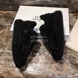 Alexander Mcqueen Calf Leather Thick Soled Casual Shoes For Men And Women