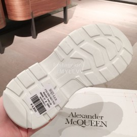 Alexander Mcqueen Fashion Sheepskin Thick Sole Sneakers For Men And Women Blue