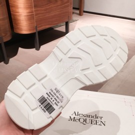 Alexander Mcqueen Fashion Sheepskin Thick Sole Black Sneakers For Men And Women