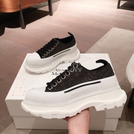 Alexander Mcqueen Fashion Sheepskin Thick Sole Sneakers For Men And Women