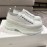 Alexander Mcqueen Autumn Winter New Thick Sole Canvas Shoes For Women White