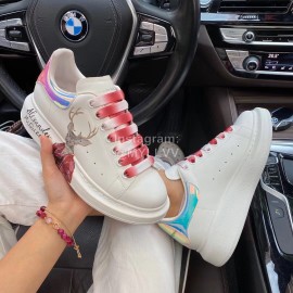 Alexander Mcqueen Breathable Sheepskin Thick Soled Casual Shoes For Men And Women 