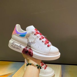Alexander Mcqueen Breathable Sheepskin Thick Soled Casual Shoes For Men And Women 