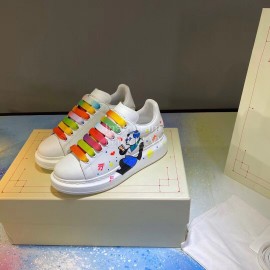 Alexander Mcqueen New Sheepskin Thick Soled Casual Shoes For Men And Women 