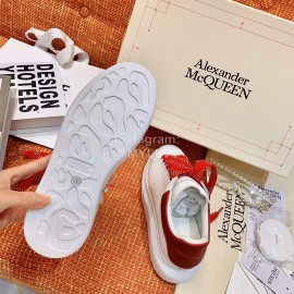 Alexander Mcqueen Fashion Casual Shoes For Men And Women Red