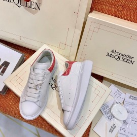 Alexander Mcqueen Fashion Casual Shoes For Men And Women Rose Red