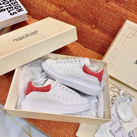 Alexander Mcqueen Fashion Casual Shoes For Men And Women Rose Red