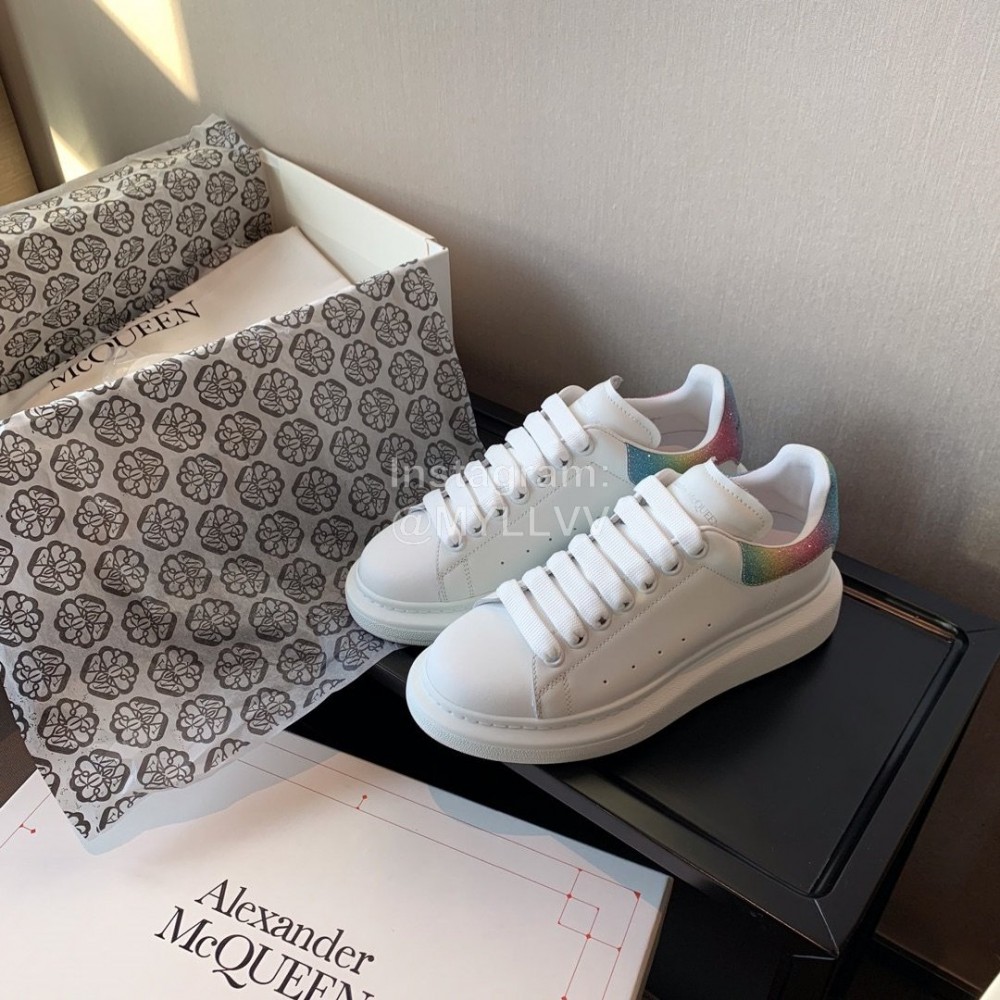 Alexander Mcqueen Upgrade Simple Thick Soled Casual Shoes For Men And Women 