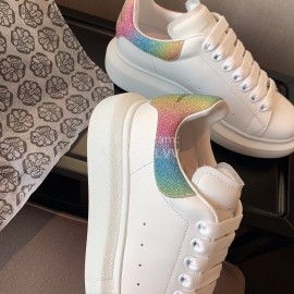 Alexander Mcqueen Upgrade Simple Thick Soled Casual Shoes For Men And Women 