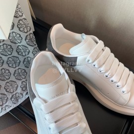 Alexander Mcqueen Upgrade Simple Gray Thick Soled Casual Shoes For Men And Women 