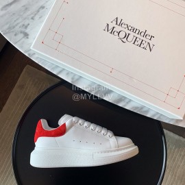 Alexander Mcqueen Upgrade Simple Thick Soled Casual Shoes For Men And Women Red