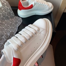 Alexander Mcqueen Upgrade Simple Thick Soled Casual Shoes For Men And Women Red