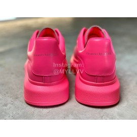 Alexander Mcqueen Fashion Simple Casual Shoes For Men And Women Rose Red