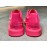Alexander Mcqueen Fashion Simple Casual Shoes For Men And Women Rose Red