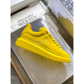 Alexander Mcqueen Fashion Simple Yellow Casual Shoes For Men And Women
