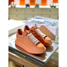 Alexander Mcqueen Fashion Simple Casual Shoes For Men And Women Orange
