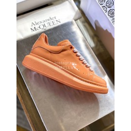 Alexander Mcqueen Fashion Simple Casual Shoes For Men And Women Orange