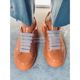 Alexander Mcqueen Fashion Simple Casual Shoes For Men And Women Orange