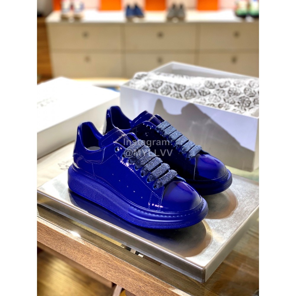 Alexander Mcqueen Fashion Simple Blue Casual Shoes For Men And Women